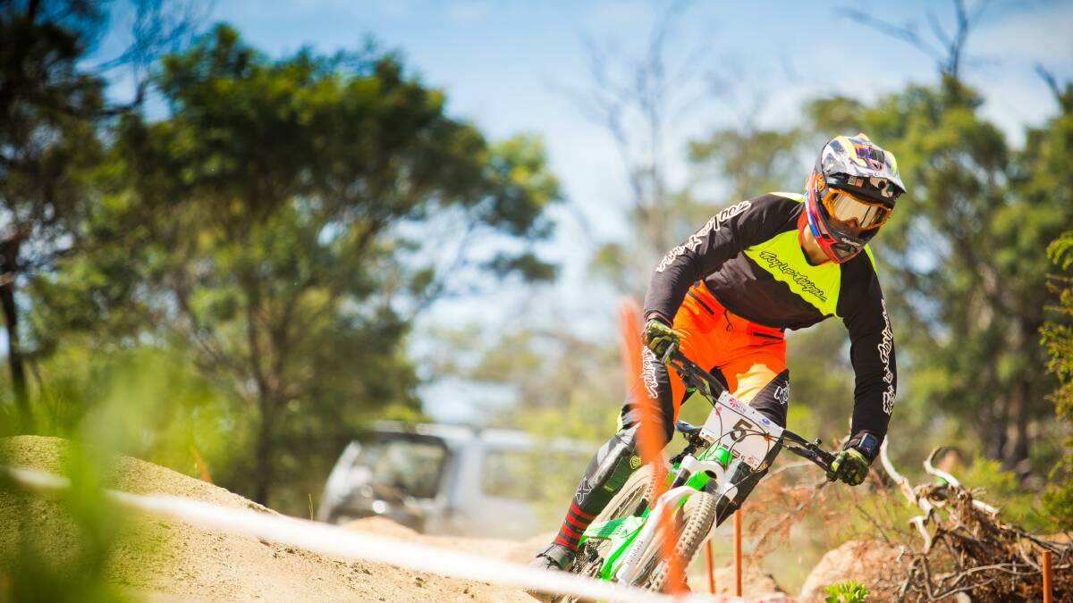 CAMPAIGN BEGINS:  Graeme Mudd ­competes in the National Downhill Championships.	Picture by JASON STEVENS