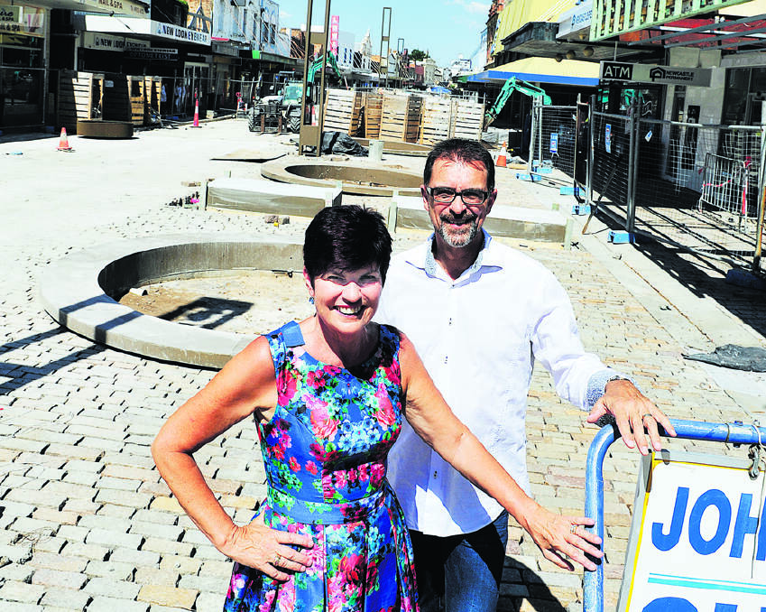 Maitland MP Robyn Parker and city ­general manager David Evans had $9.9 ­million worth of reasons to be smiling in The Levee yesterday.
The two jointly announced state funding for stage two of the project had been secured for the CBD revitalisation. 