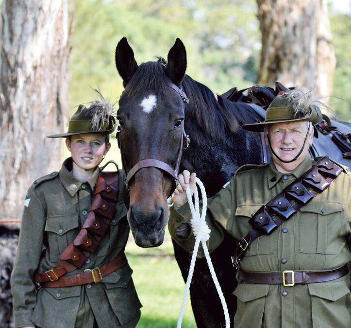 TRIBUTE: Robyn Thomas and Rodney O’Regan with their horse General.   	Picture by PERRY DUFFIN