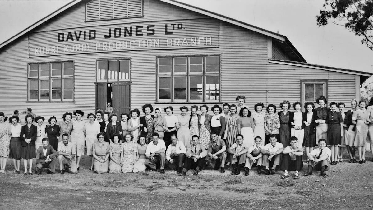 AFTER THE WAR:  The drill hall became a dress-making  factory for David Jones shortly after the end of World War II. 