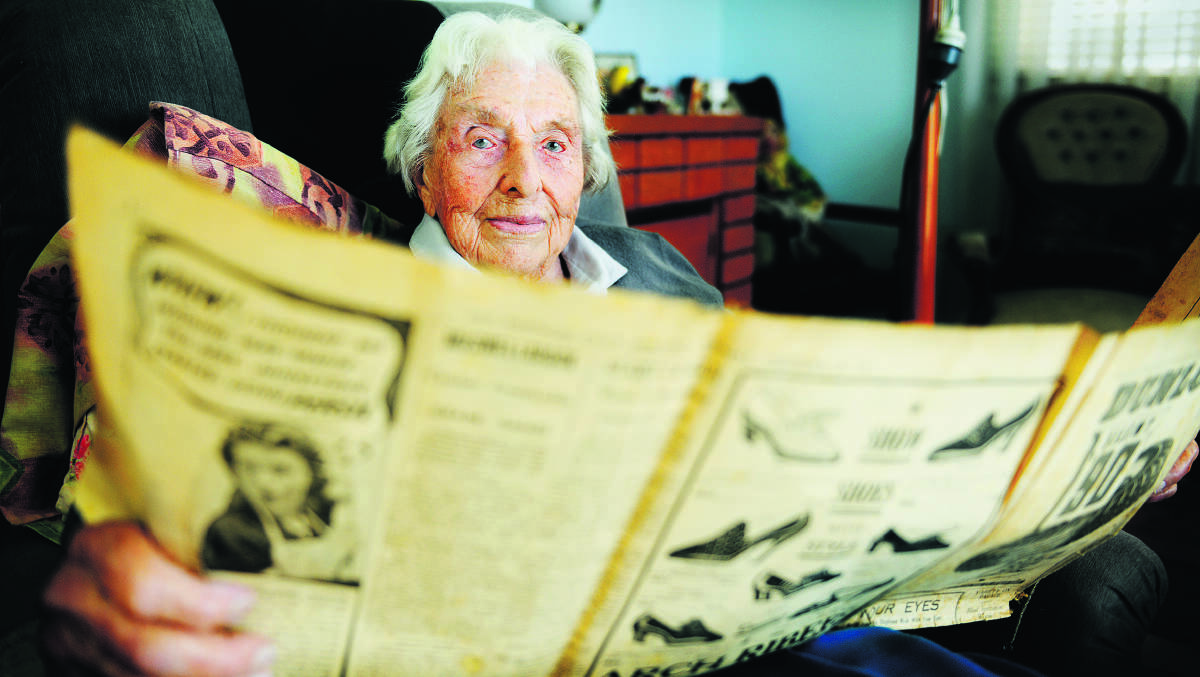 LOYAL READER: The Mercury has played a role in Una Farley’s life for three quarters of a century. Picture by STUART SCOTT 230514SS019