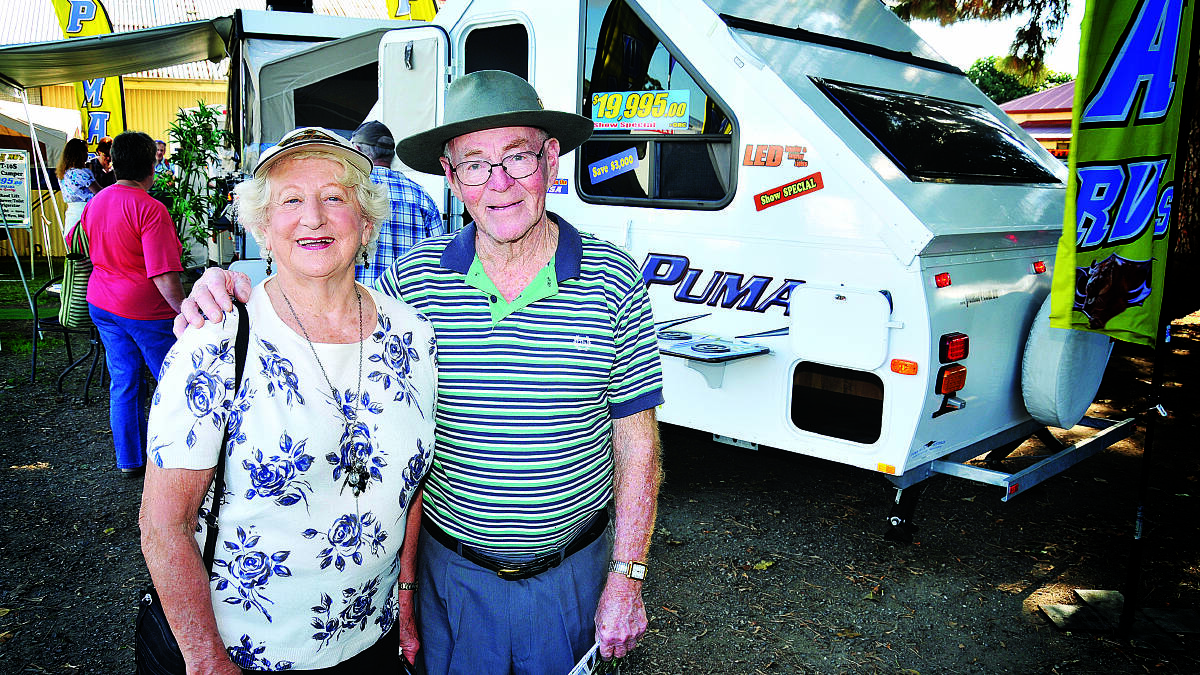 SHOW ENTHUSIASTS: Grace and Ron Thorpe of Newcastle  were part of the big crowd who attended the show over the weekend. Picture by PERRY DUFFIN 240514PD105