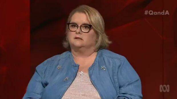 "Right now she is finding and firing with her most potent voice": Magda Szubanski on Q&A. Photo: ABC
