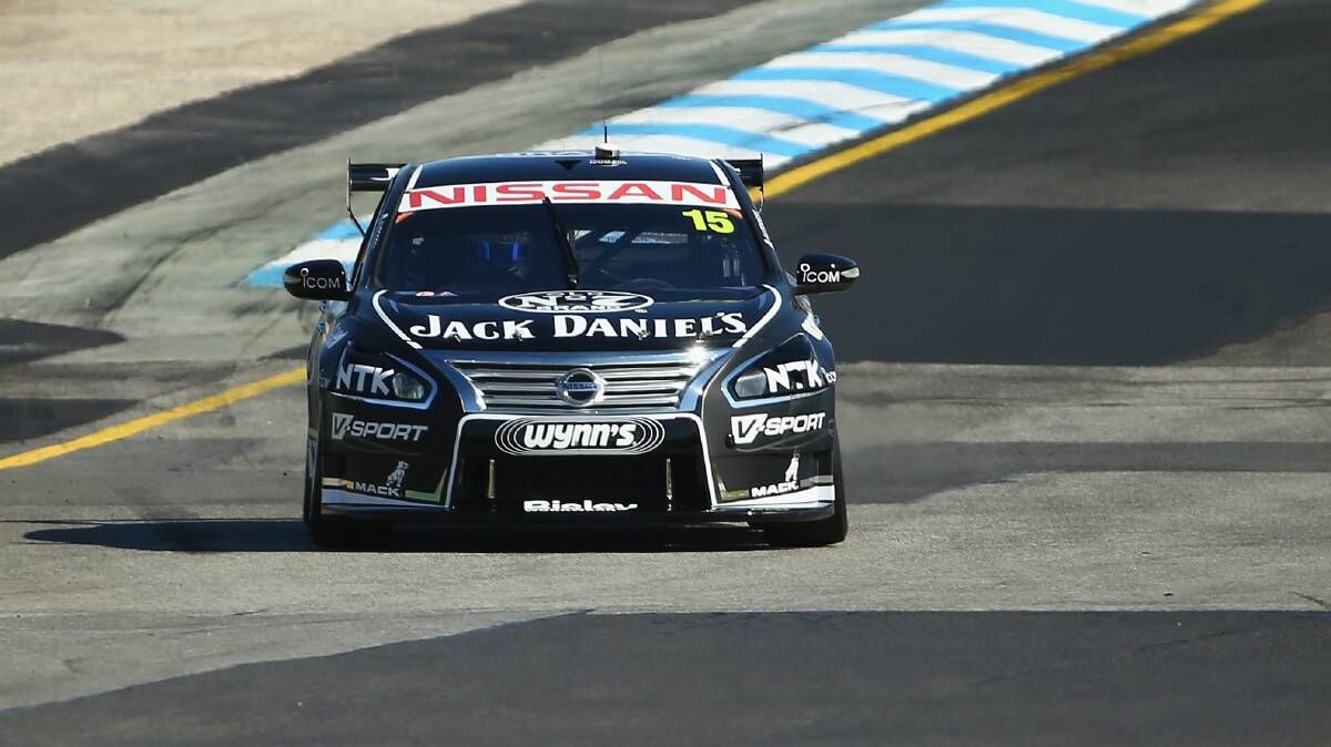 BACK FOR MORE: David Russell will make his fifth attempt at the Bathurst 1000 alongside Rick Kelly in the #15 Jack Daniels Racing Nissan entry this Sunday. 	093015nissan