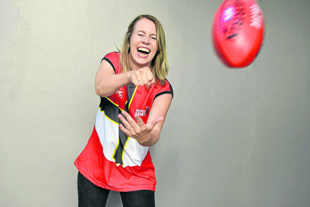 GAME CHANGER:  Tegan Park will finally get her chance to compete in Australian rules football when the Maitland Saints launch their first women’s team. 	Picture by STUART SCOTT