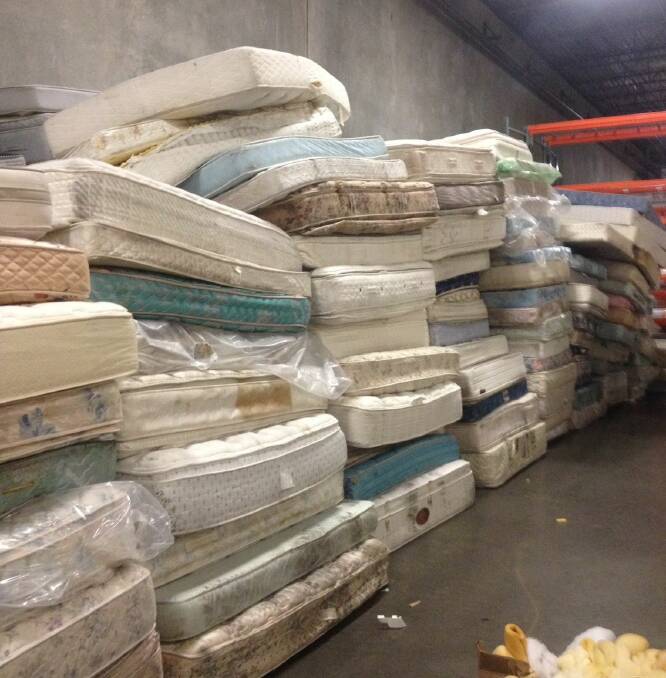 RECYCLING: Get ready to send your old mattresses for recycling.