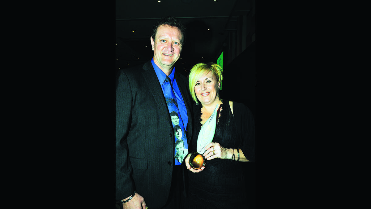TRIPLE WINNERS:  Gary and Racquel Peapell of Cupz  N’ Crepes, ­winners of the hospitality section in the 2014 Hunter Region Business Excellence Awards.  