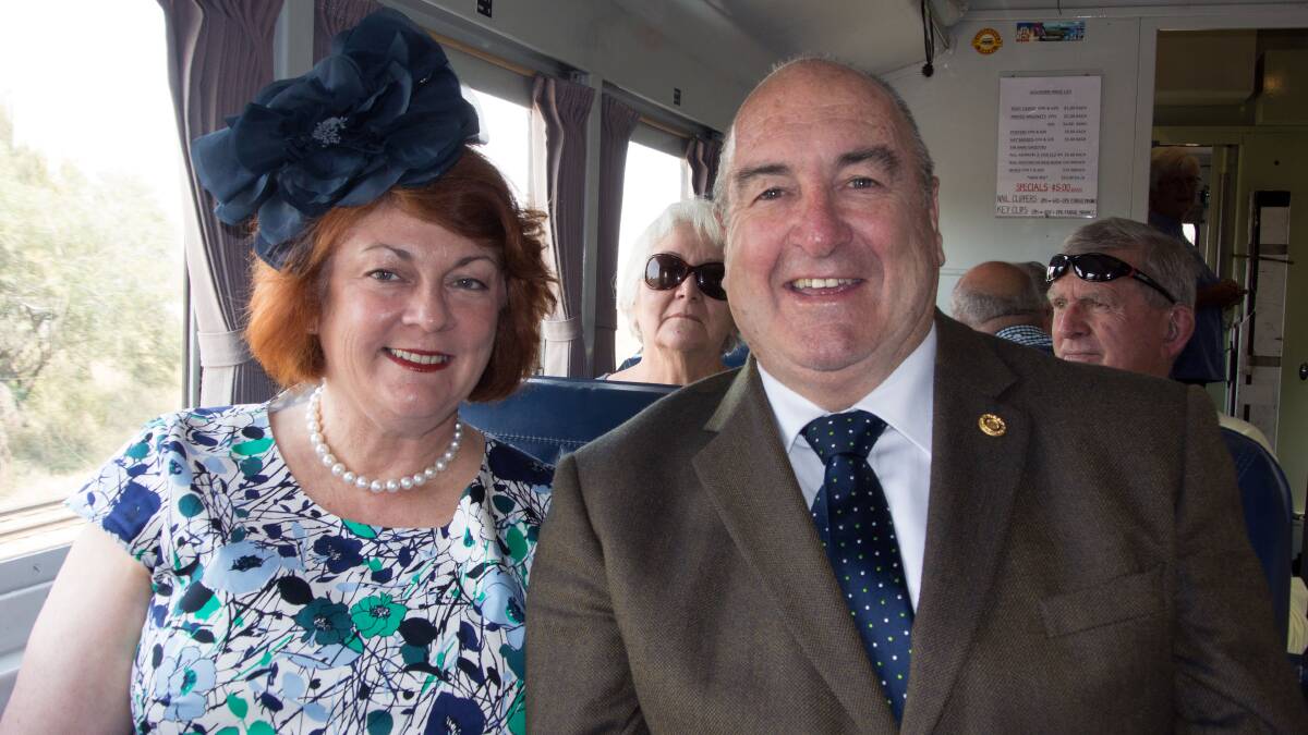FUN DAY: Maitland Rotary members Alison and Geoff Tattersall were on board for the club’s palliative care fund-raiser.