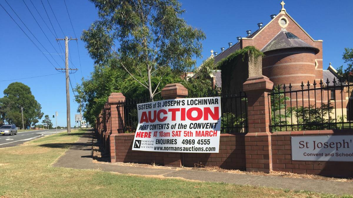 Sisters of St Joseph's Lochinvar auction content of convent