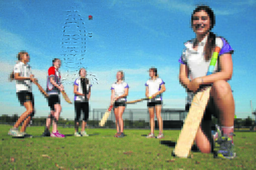 Maitland cricketer Maisy Gibson (far right) has been named in the Sydney Thunder Big Bash squad