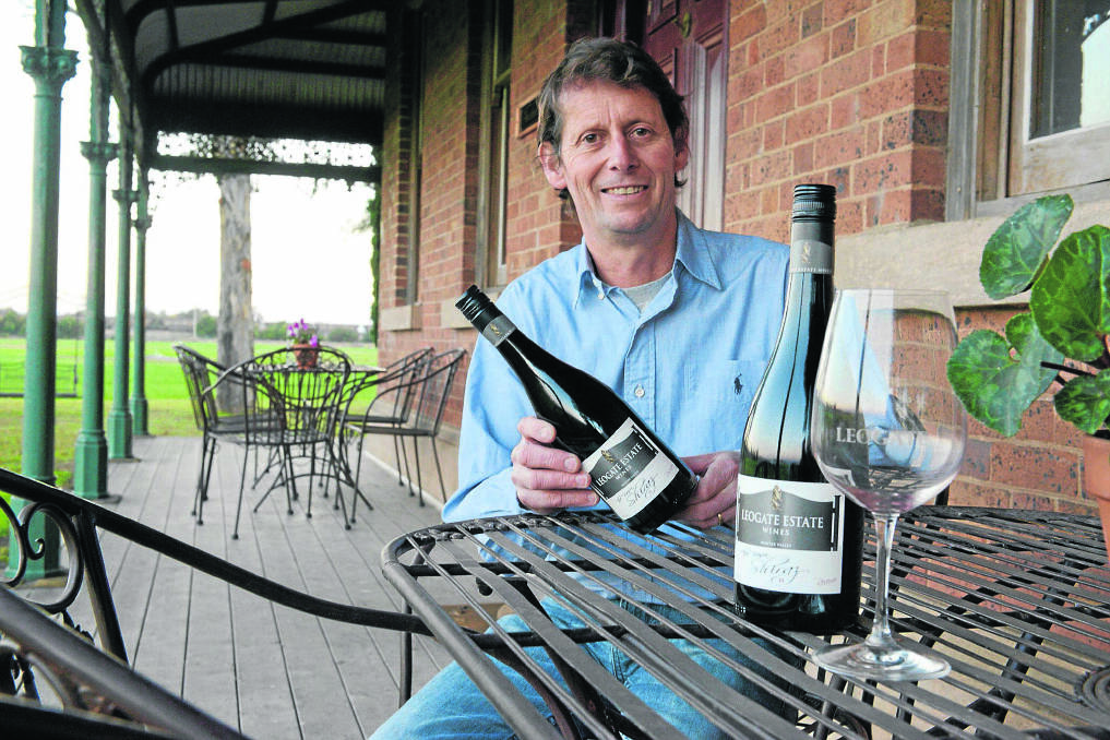 WINNING TRANSITION: Mark Woods, from tennis pro to winemaker.  	Picture by STUART SCOTT 140814SS250