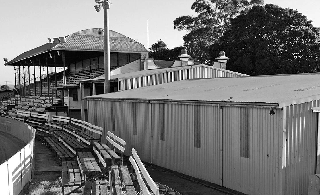 NOW: The grandstand, badly in need of funds these days, is the standout feature of Maitland Showground. 