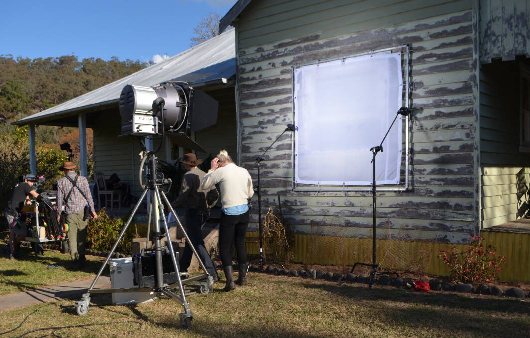 LIGHTS, CAMERA, ACTION: The film shoot of Love Is Now at Bulga. Picture by LOUISE NICHOLS