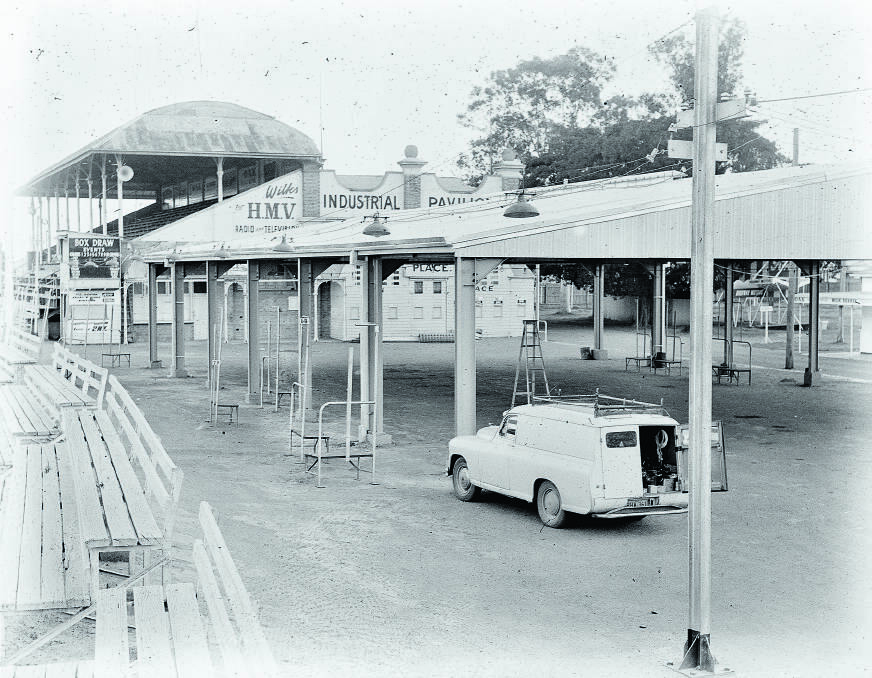 THEN: The grandstand, badly in need of funds these days, is the standout feature of Maitland Showground. 