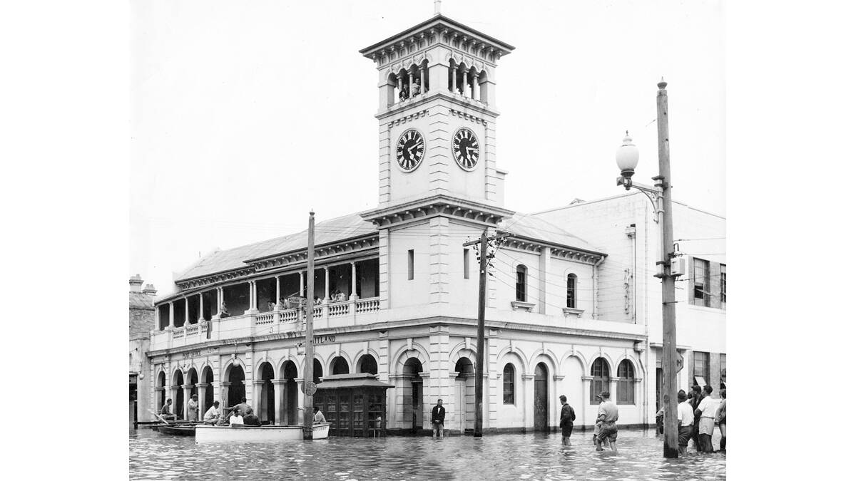 KEY SITE: Maitland Post Office was battling rising flood waters on the outside, and 
internally was a vital phone centre, especially in a time of crisis.