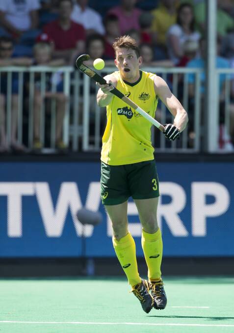 RAMMING IT HOME:  Simon Orchard scored another goal for the Kookaburras on Wednesday.  	Picture by GRANT TREEBY