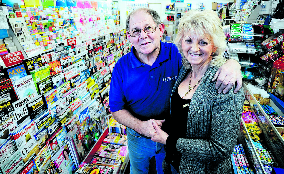 Maitland West End Newsagency's Lindsay and Lyn Patfield.