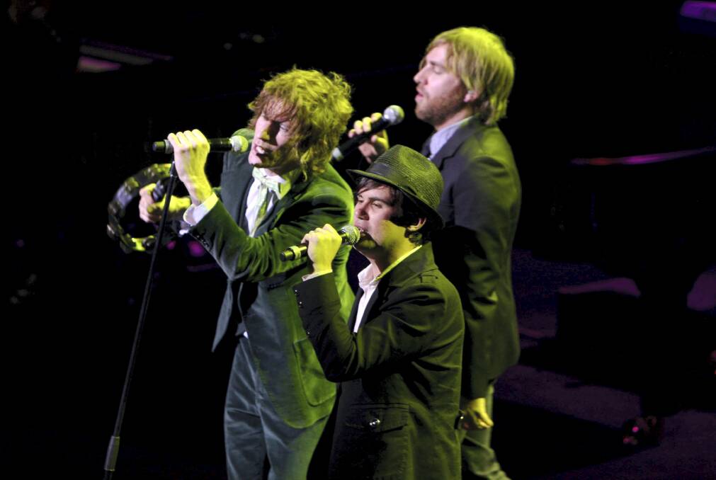 WHITE NOISE: Tim Rogers, Phil Jamieson and Josh Pyke joined each other on stage during their previous run of tributes to The Beatles' White Album.