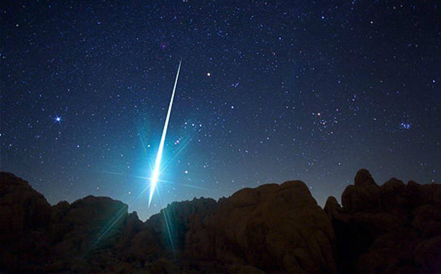 This fireball from an earlier meteor shower is one of the largest ever

recorded.

Credit: Wally Pacholka