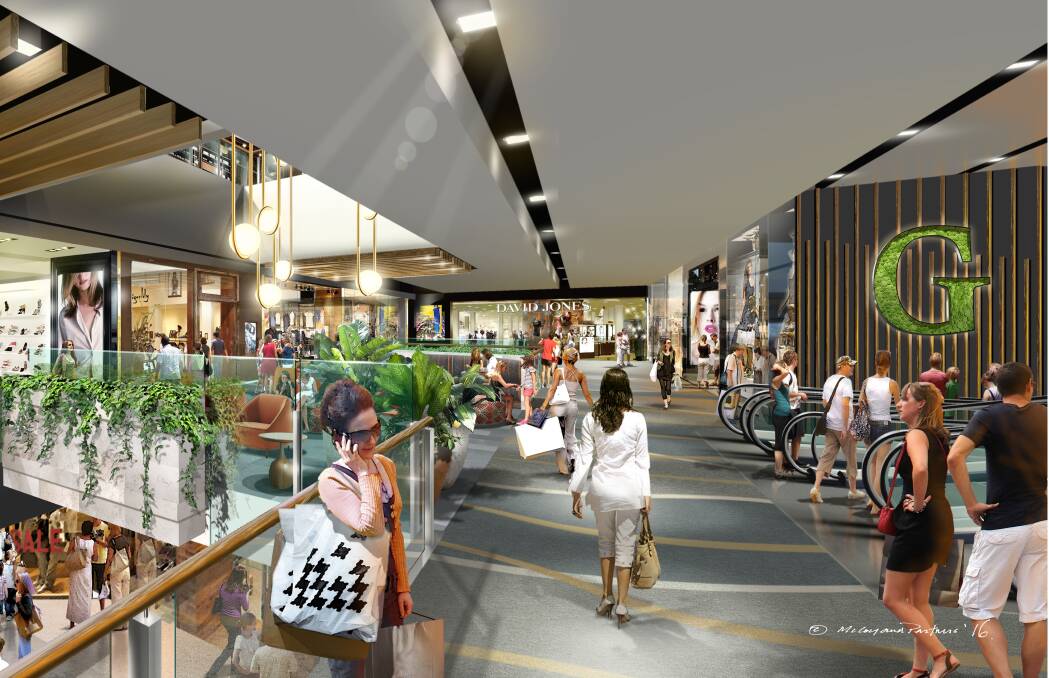 Future: An artist's impressions of the renovated Stockland Green Hills shopping centre. Pictures: Supplied