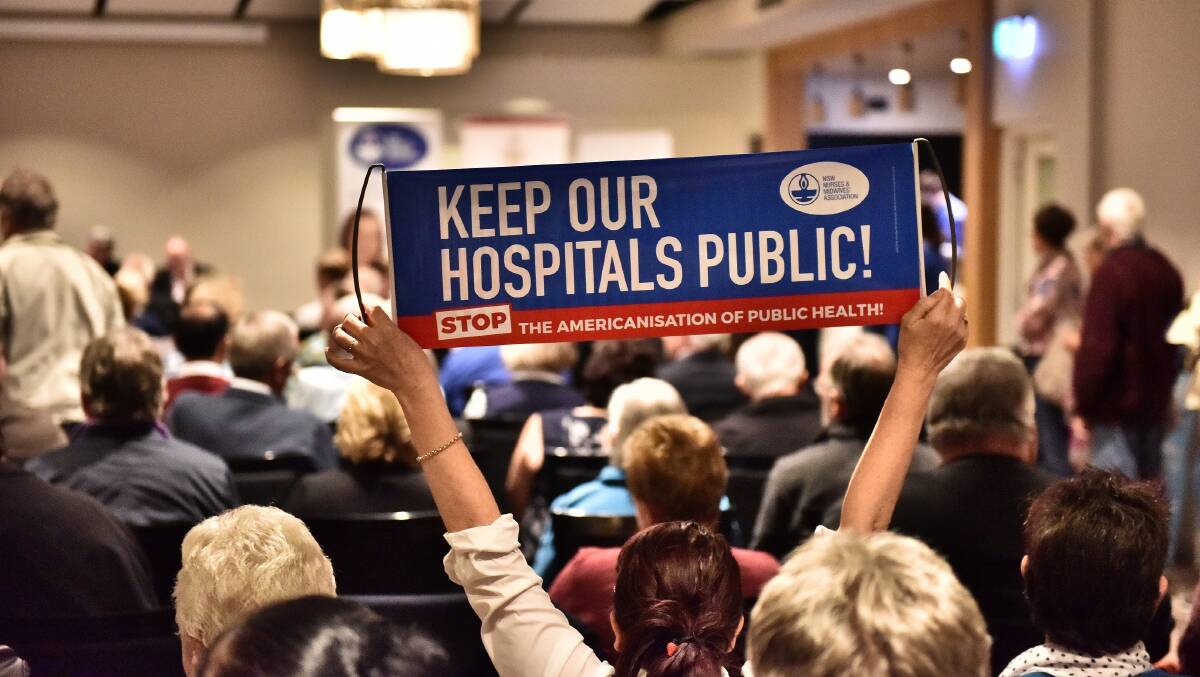 Public forum on the future of Maitland Hospital. Pictures: Perry Duffin