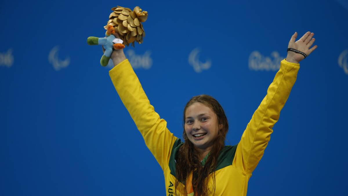 Champion: Maddi Elliott in Rio. Picture: Australian Paralympic Committee
