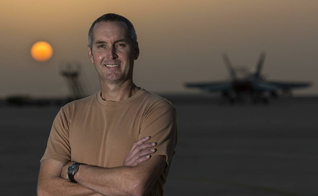 Sergeant Peter Knezevic, of Tenambit, is serving with the Royal Australian Air Force in the Middle East. Picture: Supplied