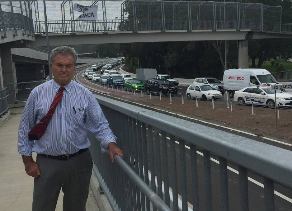 Cr Bob Geoghegan wants a quick fix for the traffic problems near the Church Street round about at Maitland.