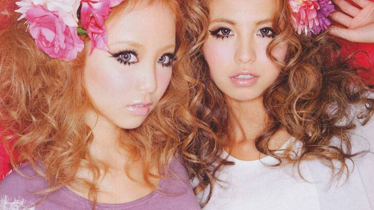 Gyaru gals have a penchant for plastered on makeup and a passion for all things over the top and blinging.
