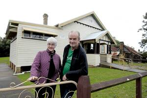 200 YEARS ON:  Woodville School of Arts president Lis Smark with publicity officer Bob Beale.  