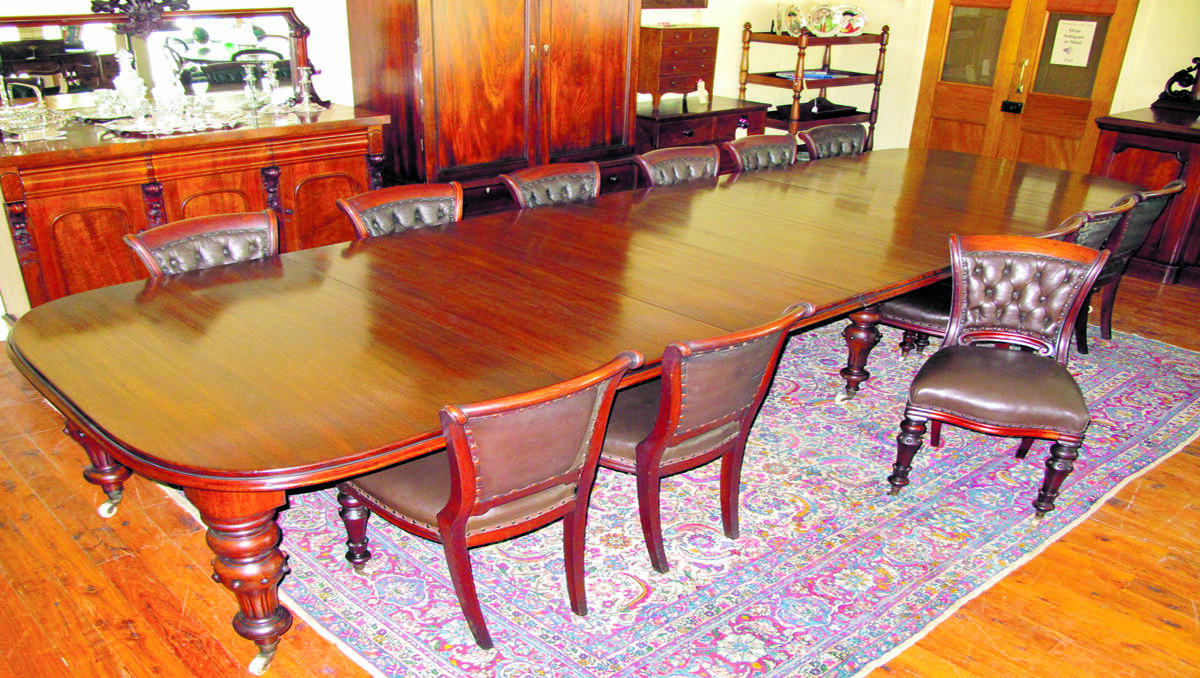 This dining suite is thought to have belonged to Samuel Clift.
