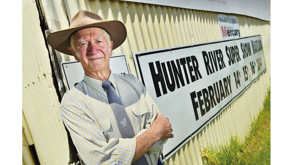 CHALLENGES:  New president of the Hunter River Agricultural and Horticultural Society Bill Smith.   
