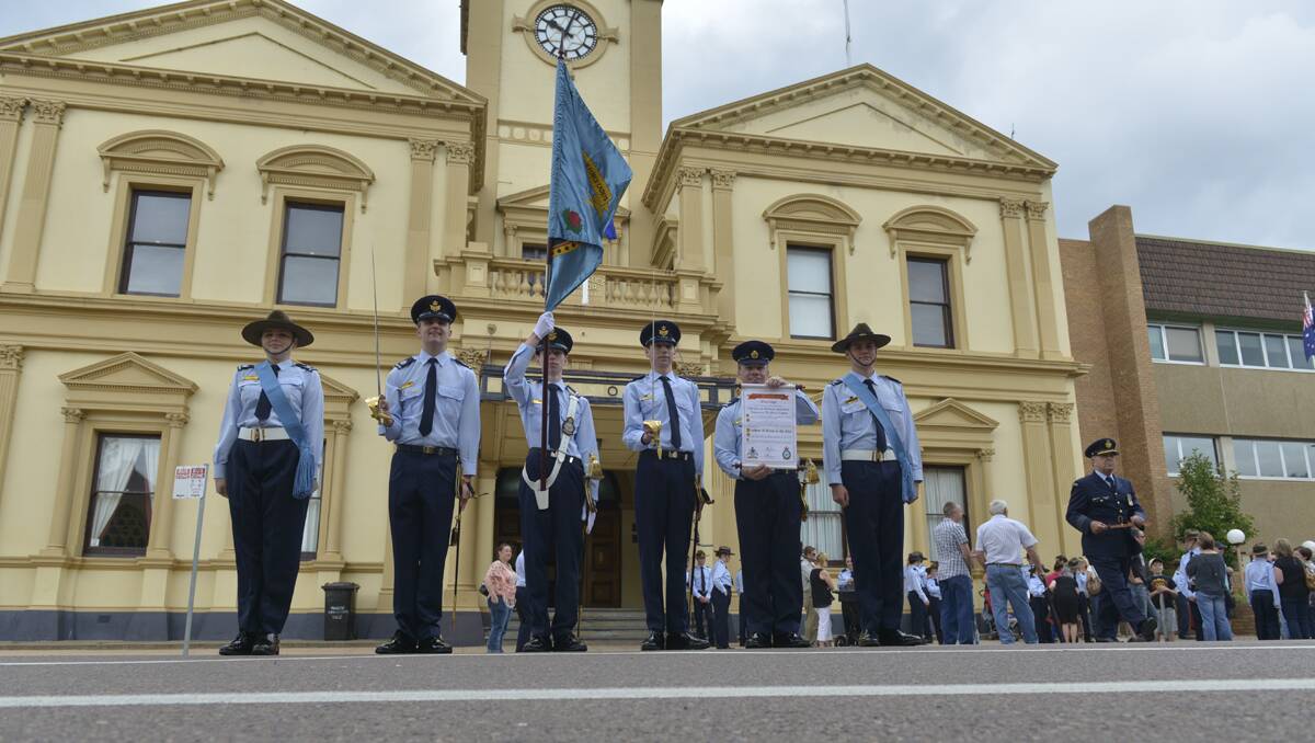 FREEDOM OF ENTRY: On Saturday, 44 Australian Air Force cadets became only the third group to be granted the time-honoured right in Maitland. 