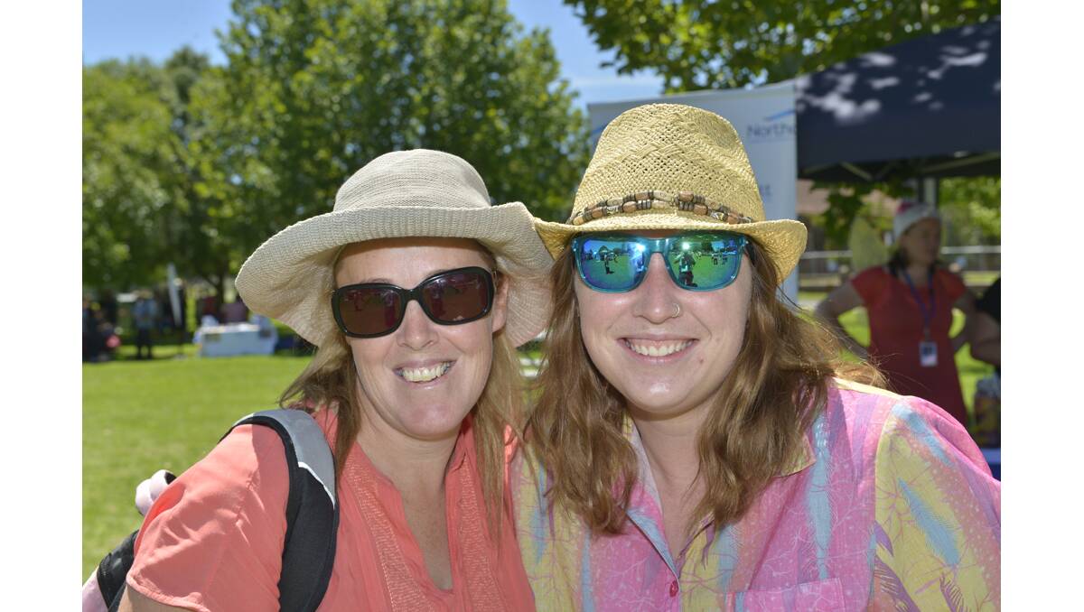 CELEBRATING ABILITY: Debbie Jones and Natusha Joy of Dungog at pARTy in the Park at Maitland Park