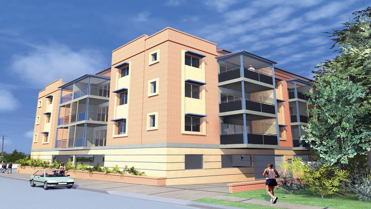 The proposed unit development for central Maitland.