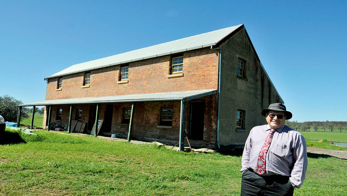 TRANSFORMATION:  Tocal College principal Cameron Archer at the old convict barracks. 