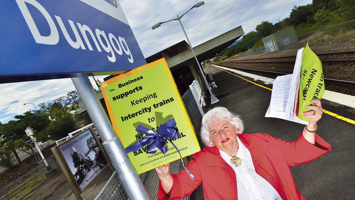 NOT HAPPY: Save Our Rail president Joan Dawson.   	Picture by STUART SCOTT