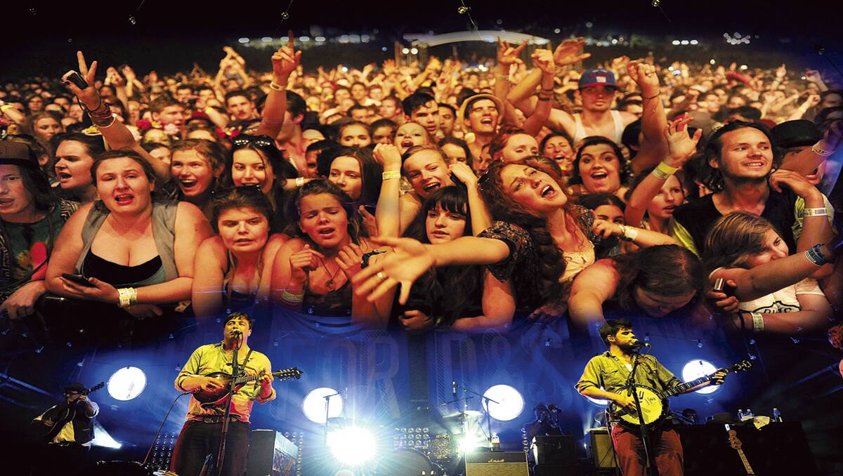 HOT:  Fans braved heat and humidity to catch Mumford and Sons.   	Pictures by MARINA NEIL