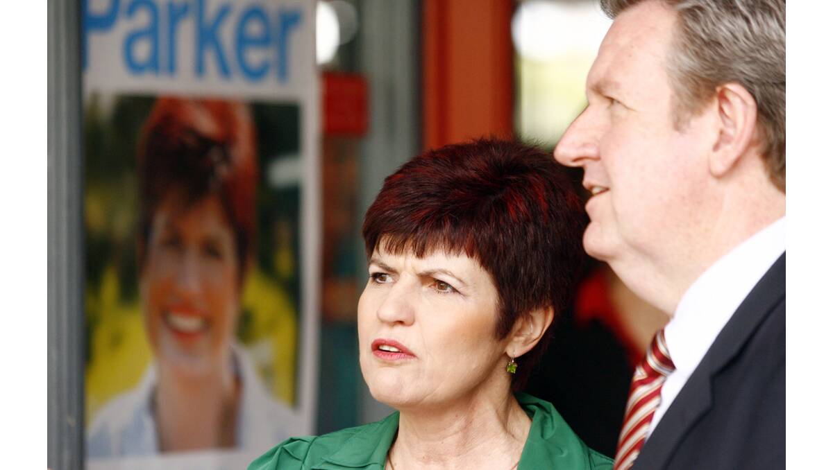 Maitland MP Robyn Parker and NSW Premier Barry O'Farrell.