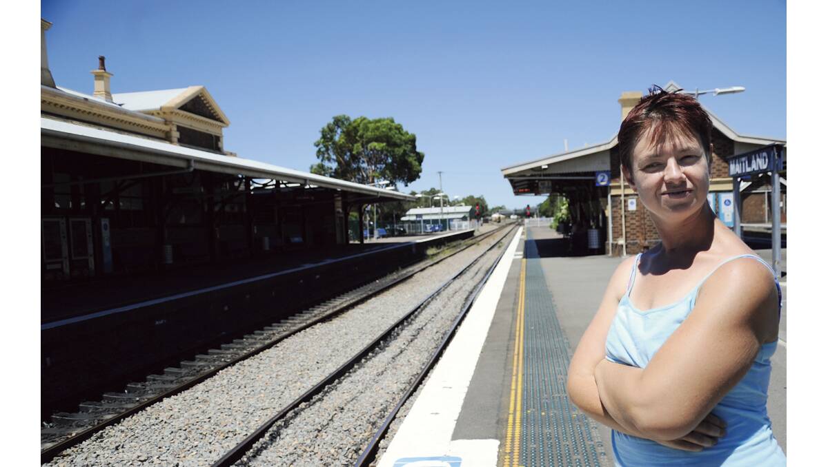 ‘SO IMPORTANT’: Sarah Adnum says the rail line is crucial for her independence.  	Picture by CAH BOWEN  090214CB286