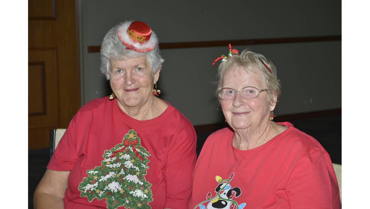 BOWLERS: Brenda Millward and Robyn Tracey, both of Paxton at the Hunter River District Women’s Bowling Association Christmas party.