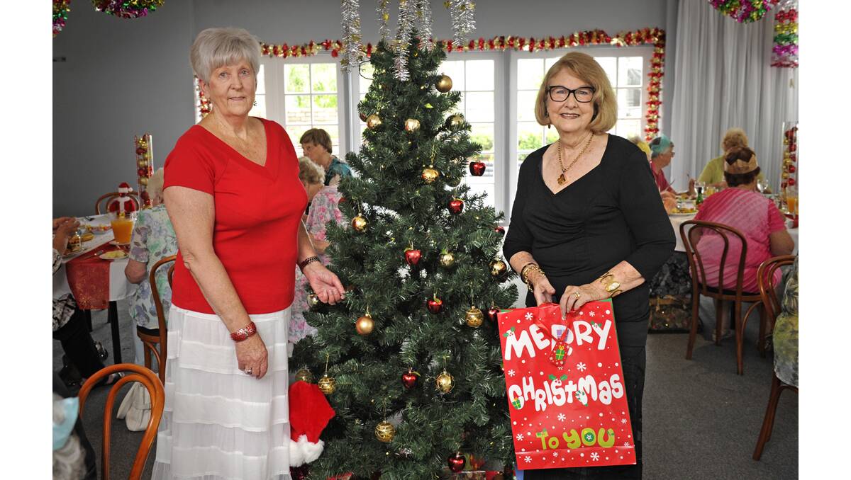 PROBUS: Jill Lauder of Bolwarra and Bev Thies of Tenambit at Maitland Ladies Probus Club’s Christmas party at the Old Maitland Inn
