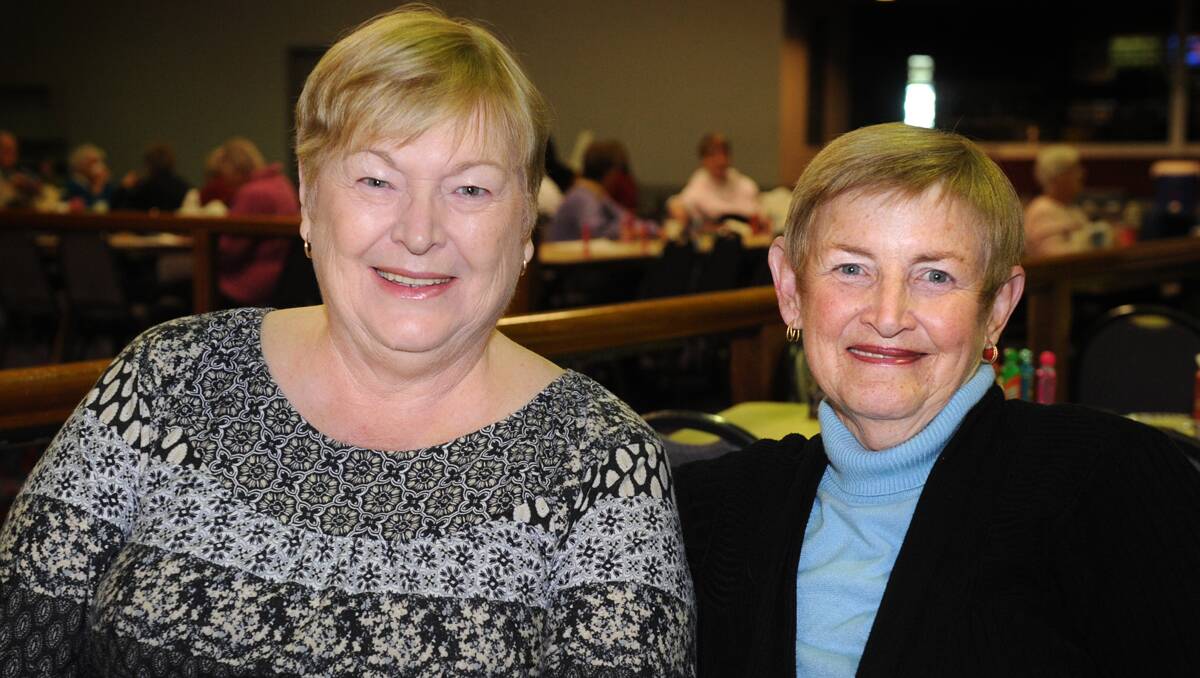 Gwen Bailey of East Maitland and Kathy Fisher of Ashtonﬁeld.
