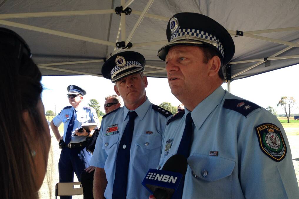 Superintendent Garry O'Dell addresses the media. Pic: CATH BOWEN