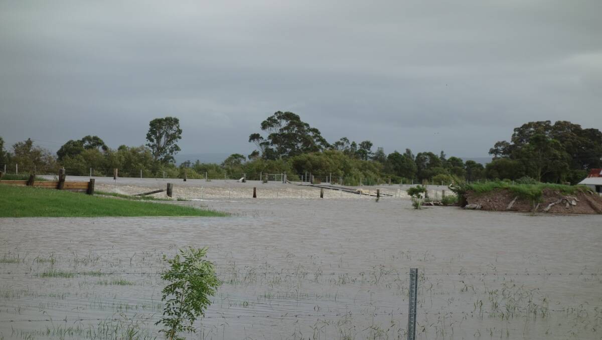 Water flows into Wallalong from the Paterson River