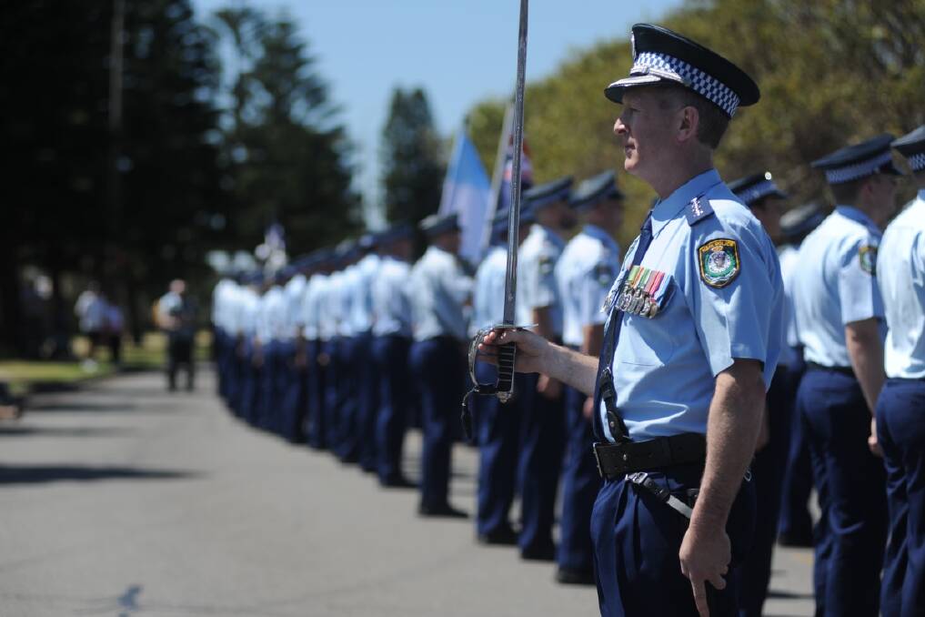 Police officers from across the Hunter Valley celebrated 150 years of policing in NSW with a parade down the streets of Newcastle. Photos:Cath Bowen.