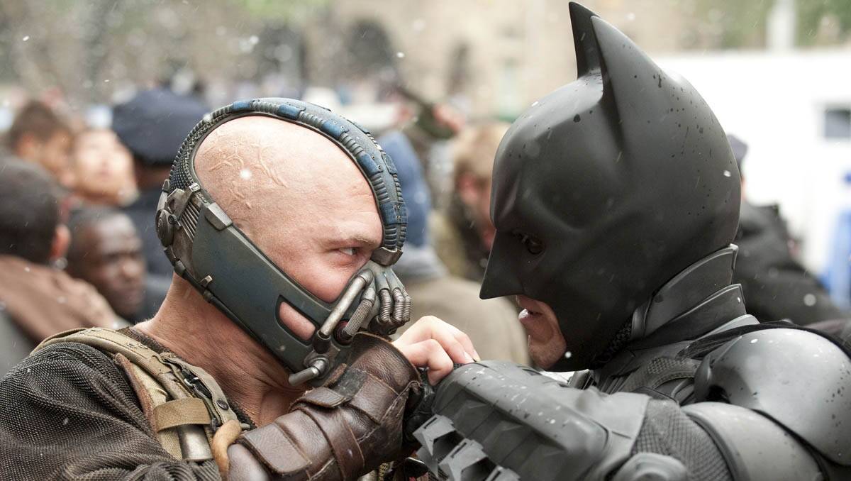 Bane, played by Tom Hardy, proves Batman's most intimidating foe.