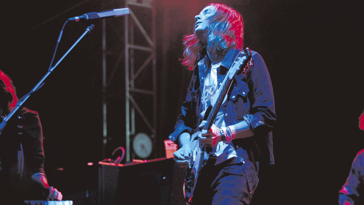 WILD TUNES: Kevin Parker of Tame Impala dons a Groovin The Moo T-shirt. Picture by MARINA NEIL