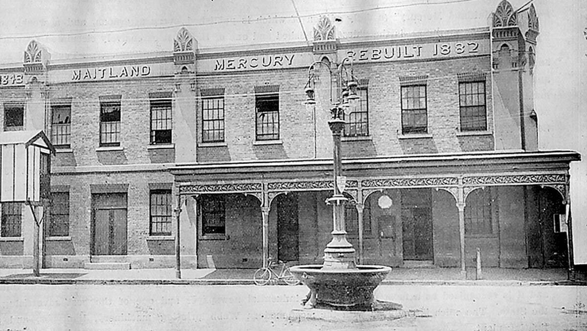 TRIBUTE: The now gone Dr RJ Pierce memorial fountain was located at the intersection of High and Hunter Streets, Maitland.