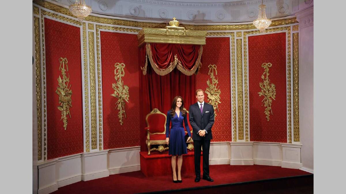 New wax figures of Prince William, Duke of Cambridge and Catherine, Duchess of Cambridge are being revealed at Madame Tussauds on April 4, 2012.  Picture: Getty Images